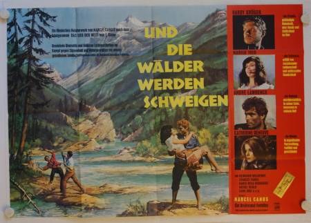 Und die Wälder werden schweigen originales deutsches A0-Filmplakat